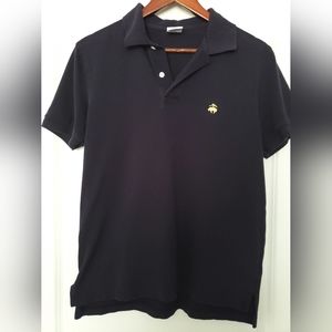 Super dark blue almost black brooks polo M